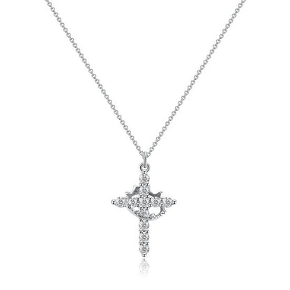 Gloréa™ Cross & Crown Necklace